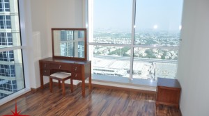 Saba Tower 3, 2 BR Apt on Higher Floor with Partial SZR View