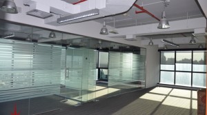 Fully fitted offices with glass partition for lease